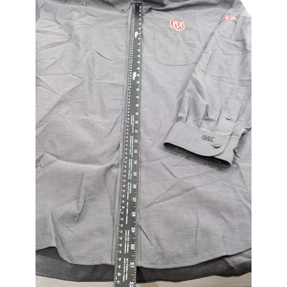New No Tags Cutter Buck Oklahoma‎ Sooners Long Sleeve Dress Shirt XLT Gray - Picture 6 of 9